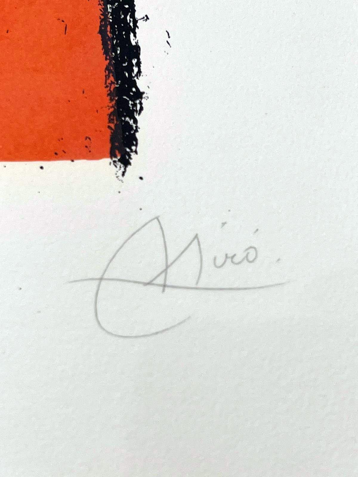 Lithographie Miro II planche 8 - Abstrait Print par Joan Miró