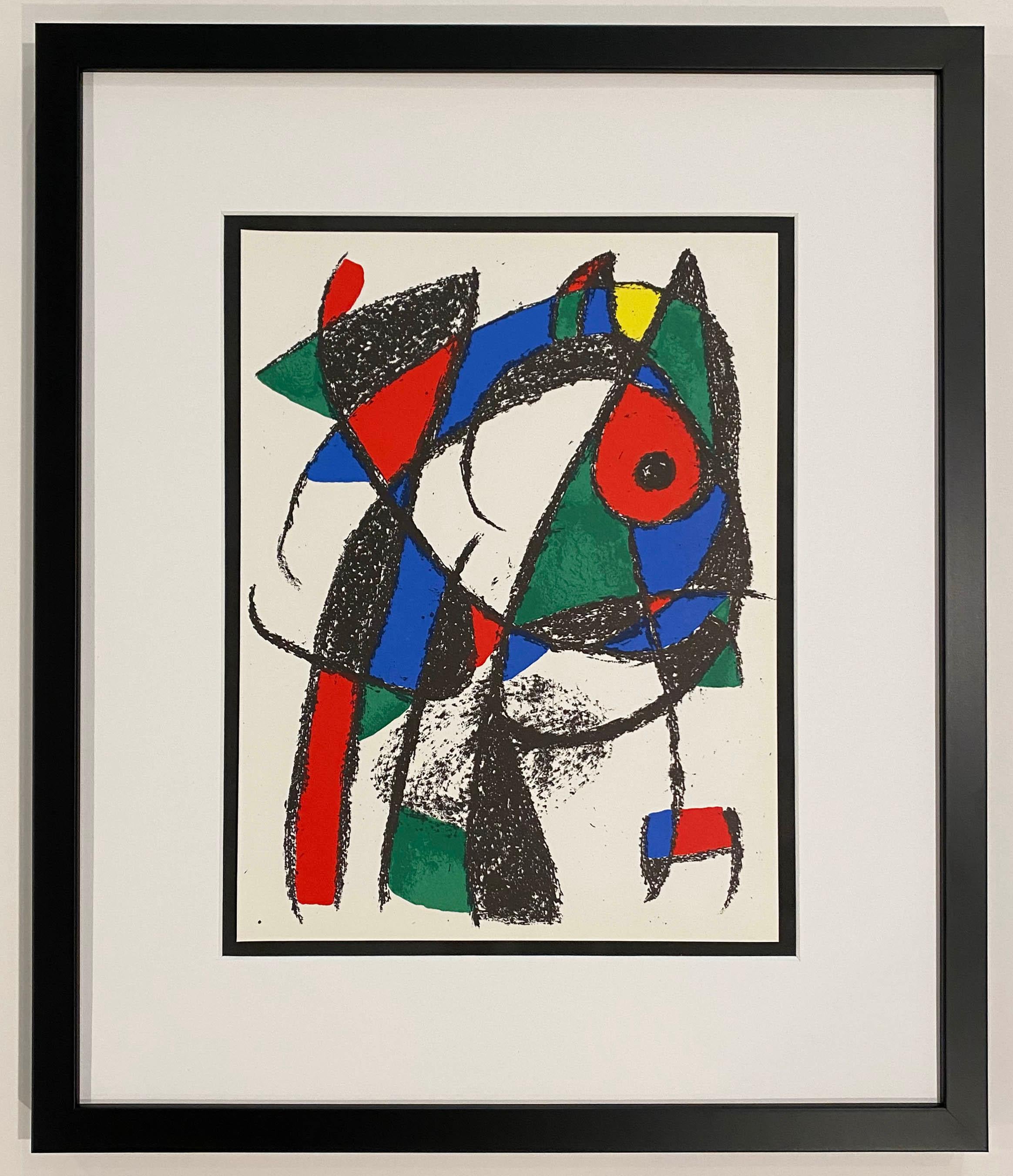 Plate I, von 1975, Lithographie II – Print von Joan Miró