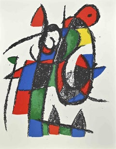 Miró Lithographe II - Plate II - Lithograph by J. Mirò - 1975