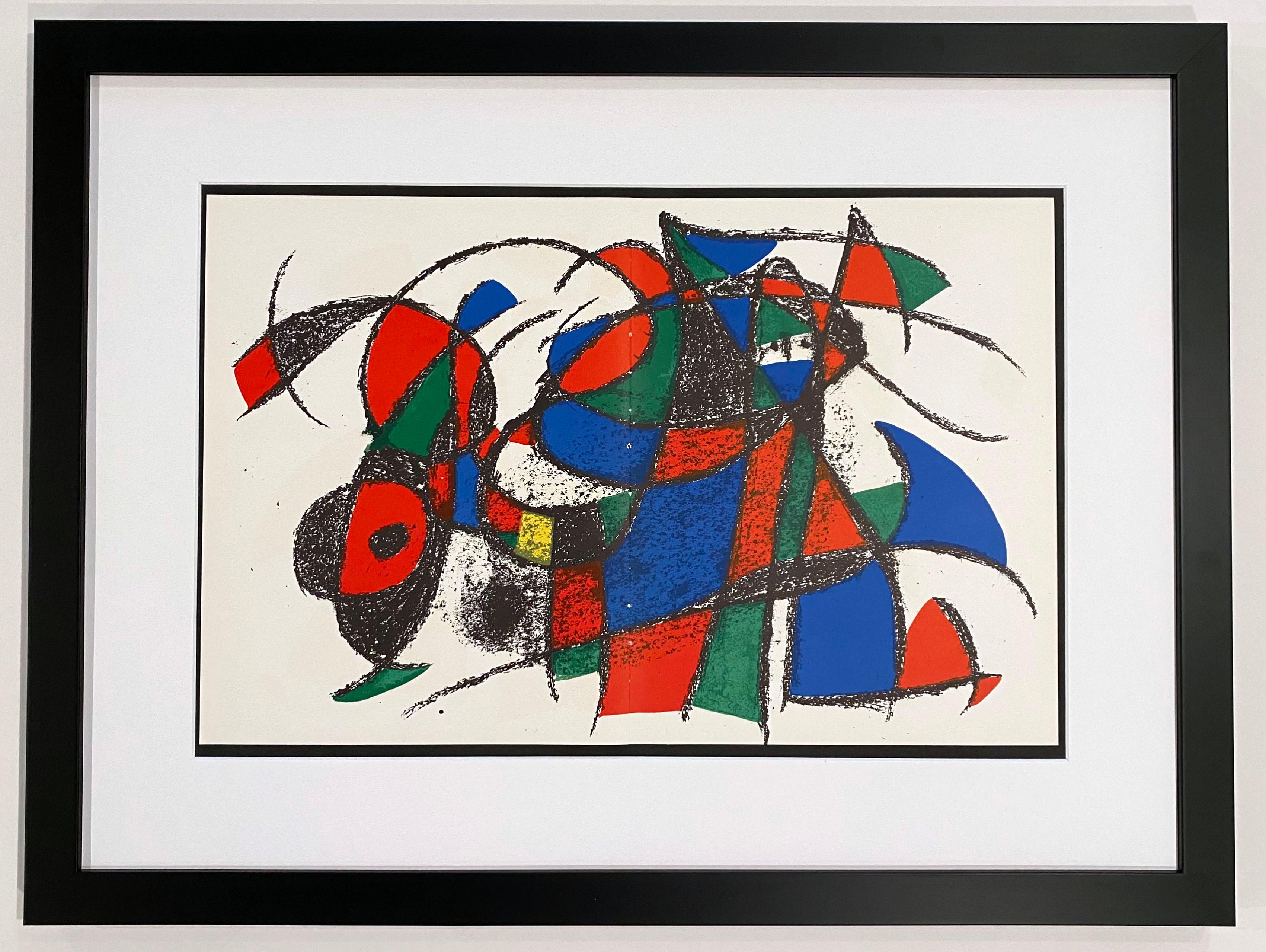 Abstract Print Joan Miró - Lithographie de Miro II planche III