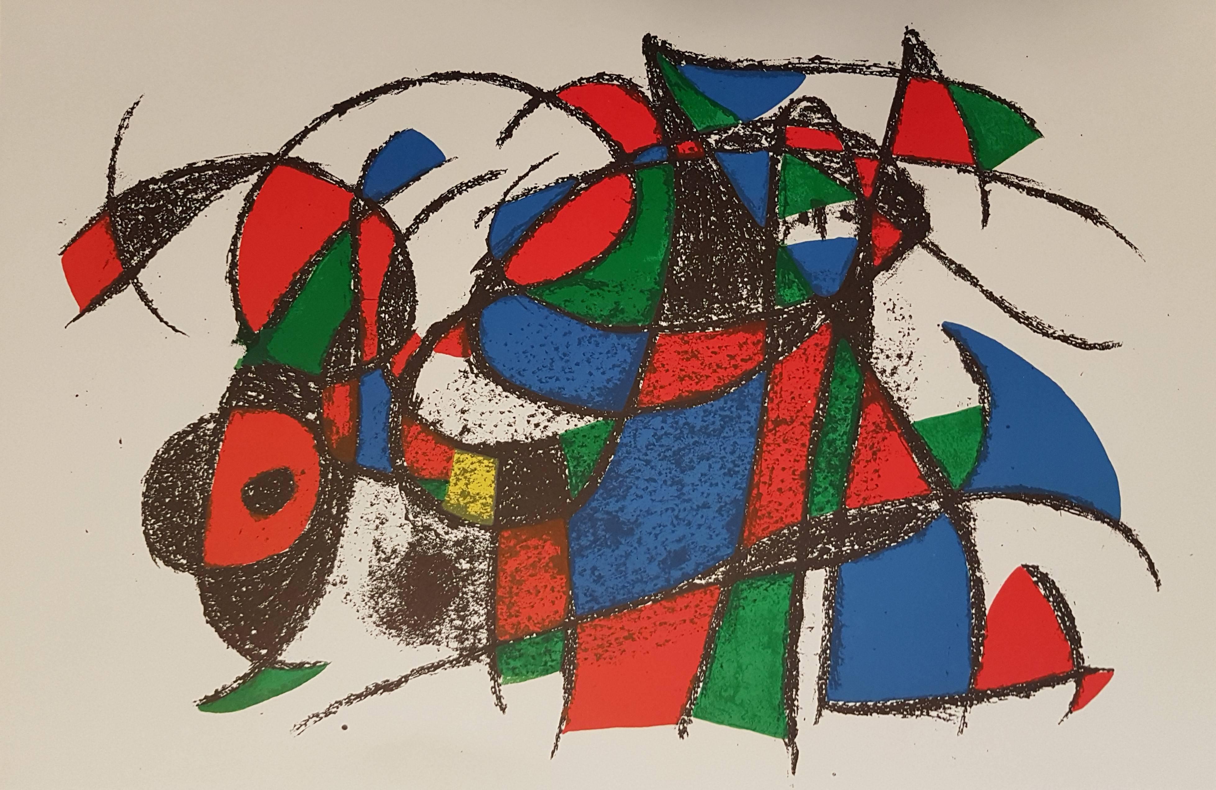 Joan Miró Abstract Print -  Mirò Lithographe II - Plate III