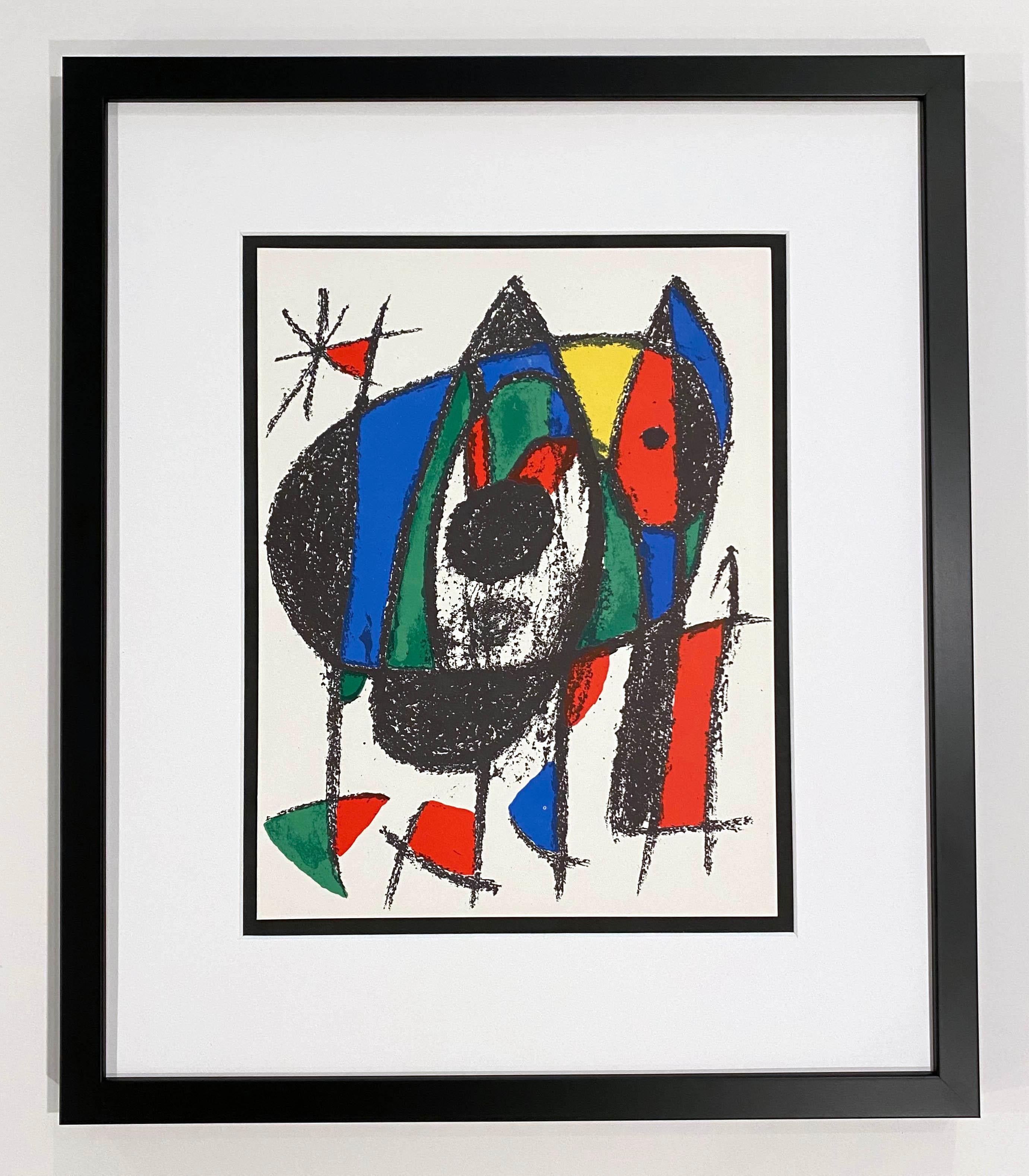 Joan Miró Abstract Print - Miro Lithographe II Plate V
