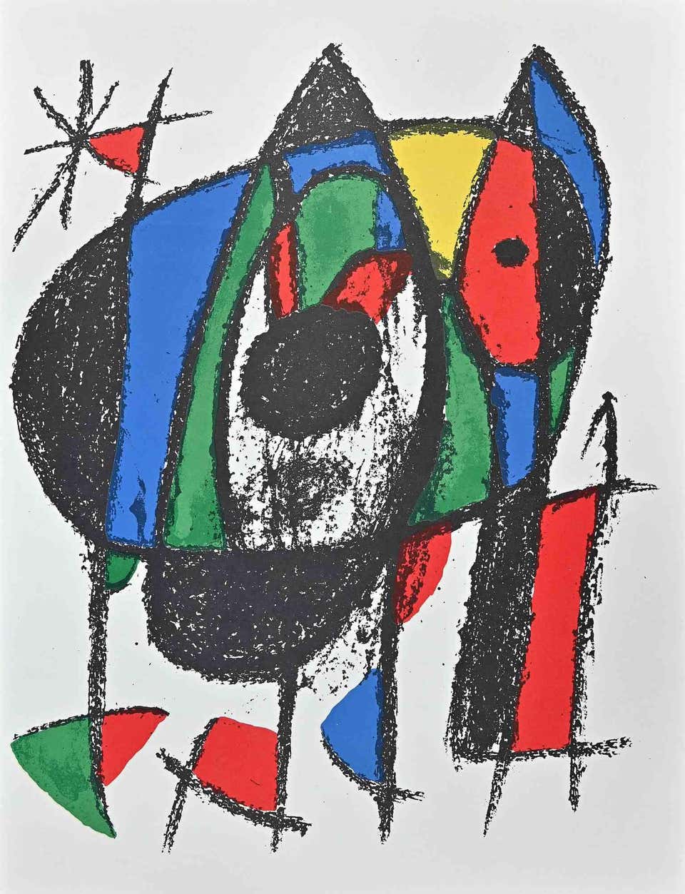 Joan Miró - Miró Lithographe II - Plate V - Original Lithograph by Joan ...
