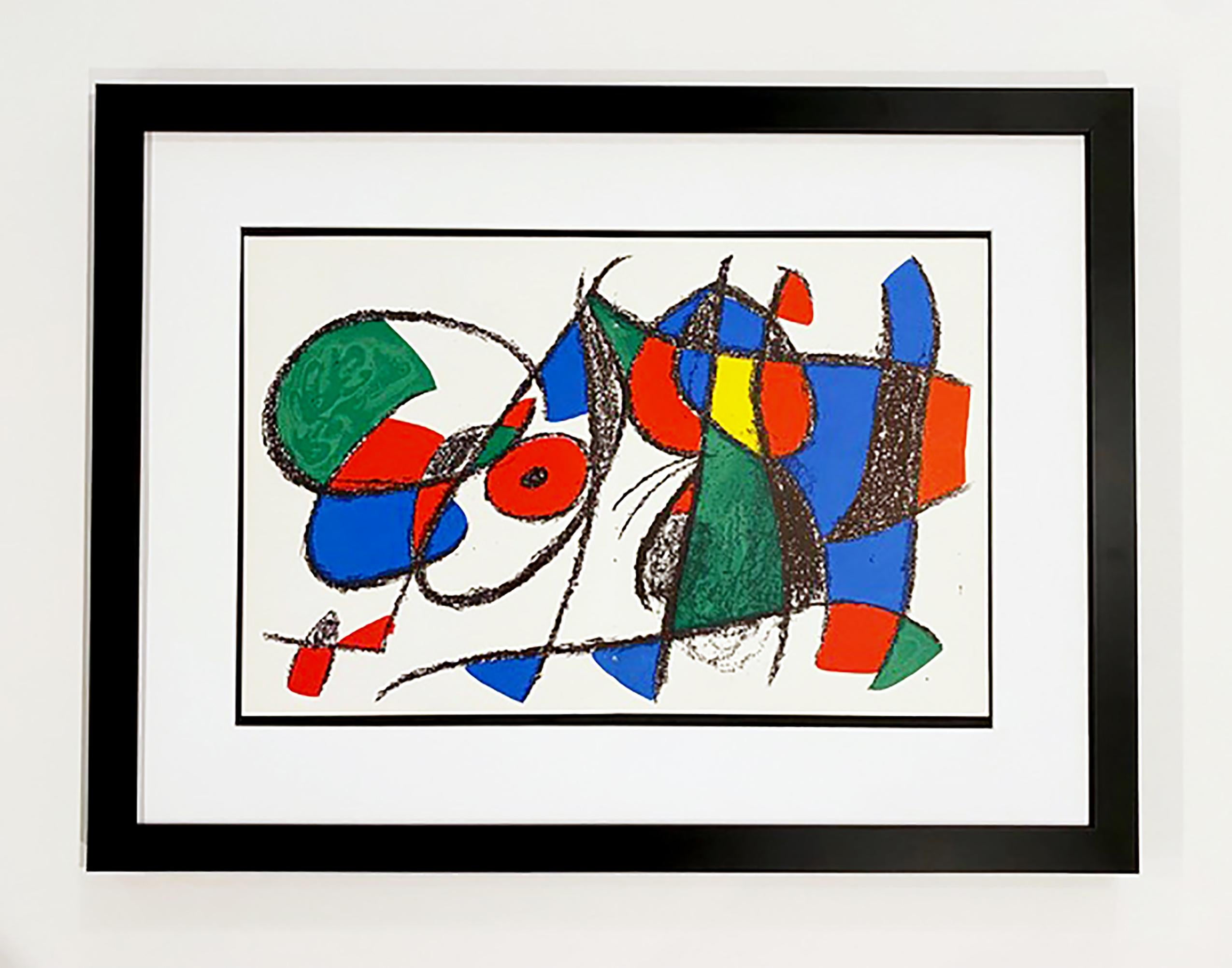 Joan Miró Abstract Print - Miro Lithographe II, Plate VIII