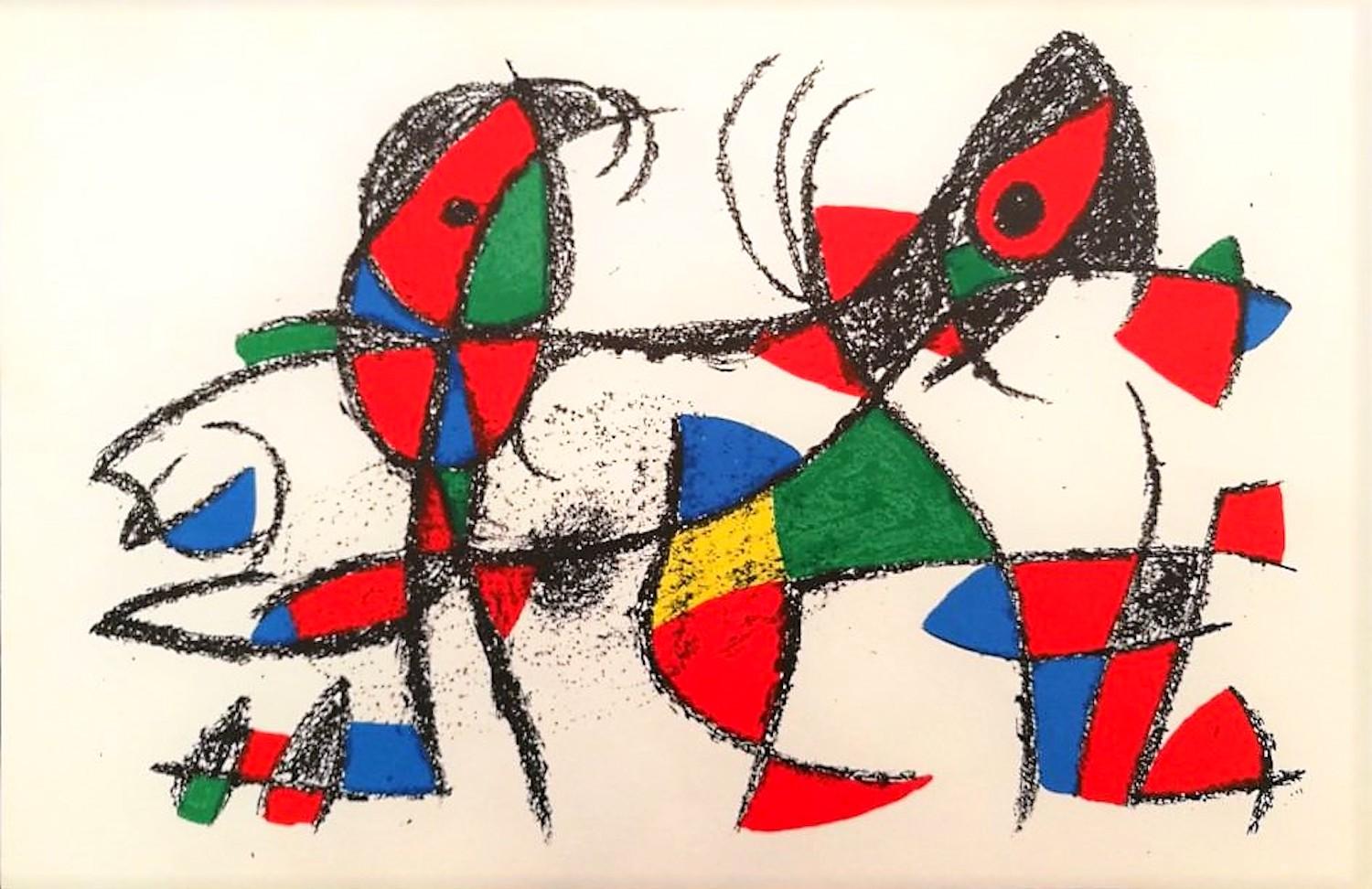 Joan Miró Abstract Print - Mirò Lithographe II - Plate X