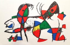 Miró Lithographe II - Plate X - Litografia di J. Mirò - 1975