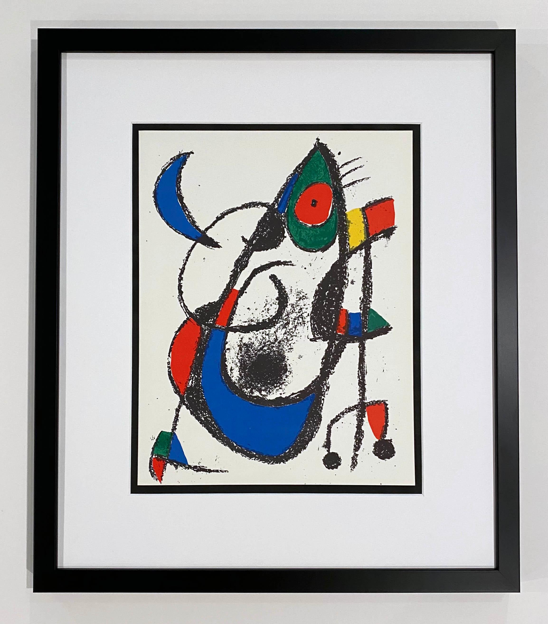 Plate XI, from 1975 Lithographe II - Print by Joan Miró