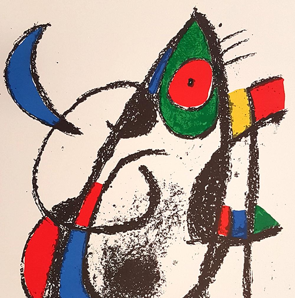  Mirò Lithographe II - Plate XI - Original Lithograph by Joan Mirò - 1975 - Print by Joan Miró