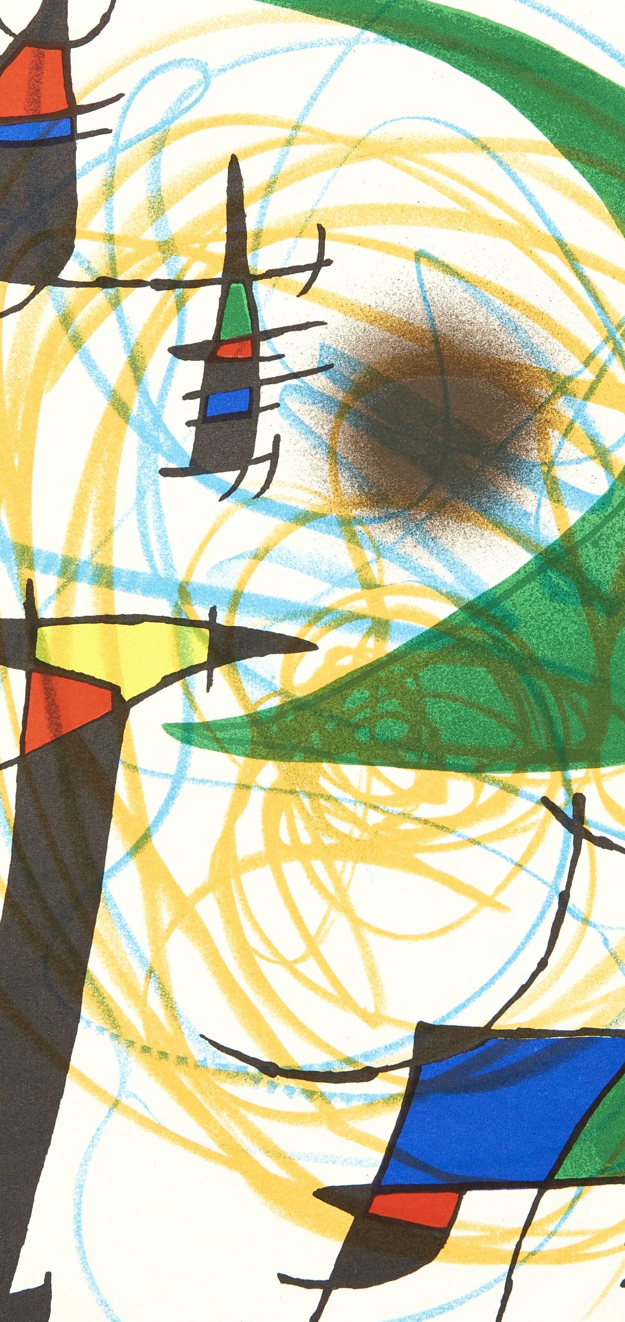 Miró, Litógrafia original V (Cramer 160; Mourlot 861), Litógrafo I (after) - Surrealist Print by Joan Miró