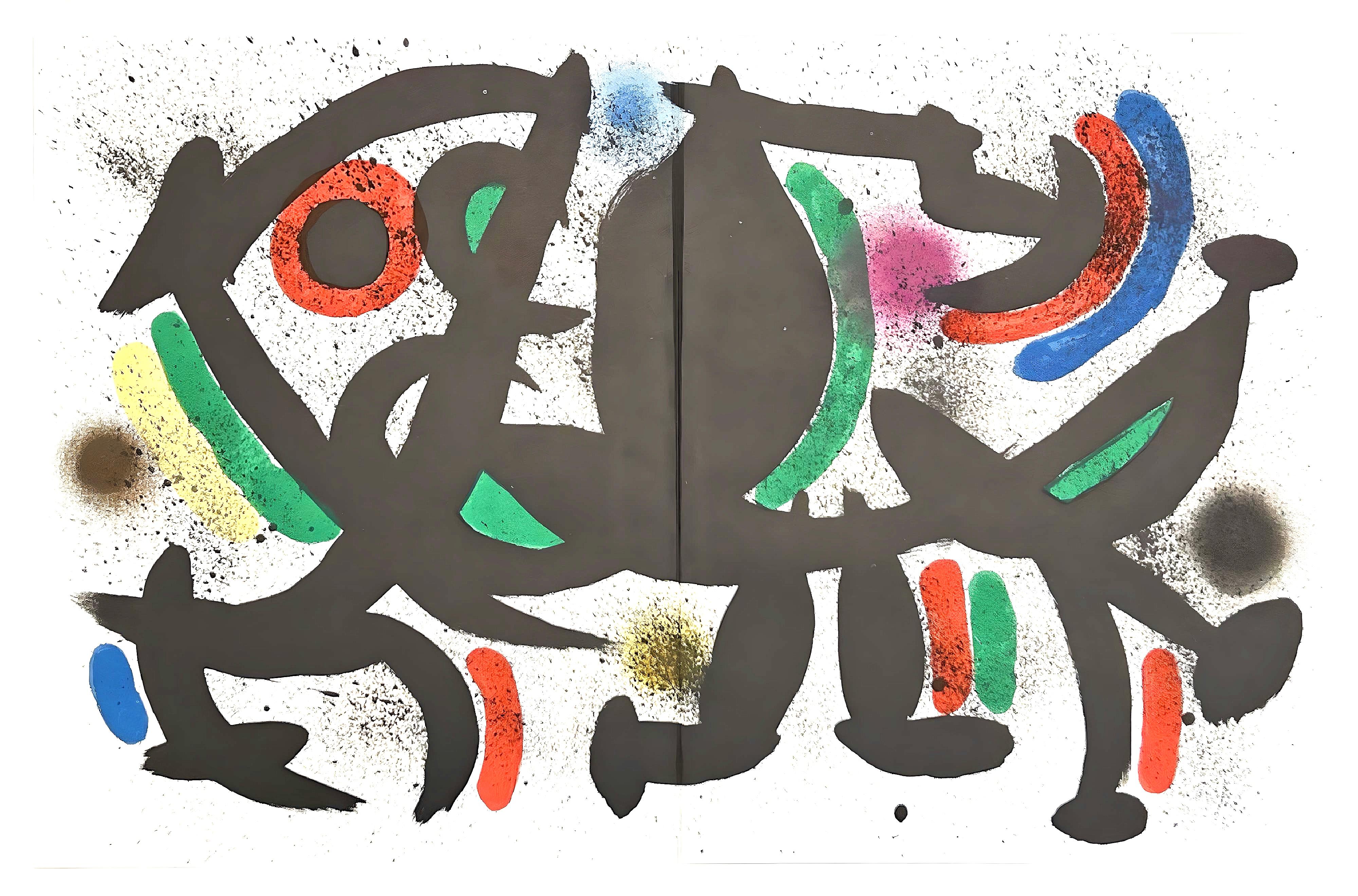 Miró, Litógrafia original VII (Cramer 160; Mourlot 864), Litógrafo I (after) - Surrealist Print by Joan Miró