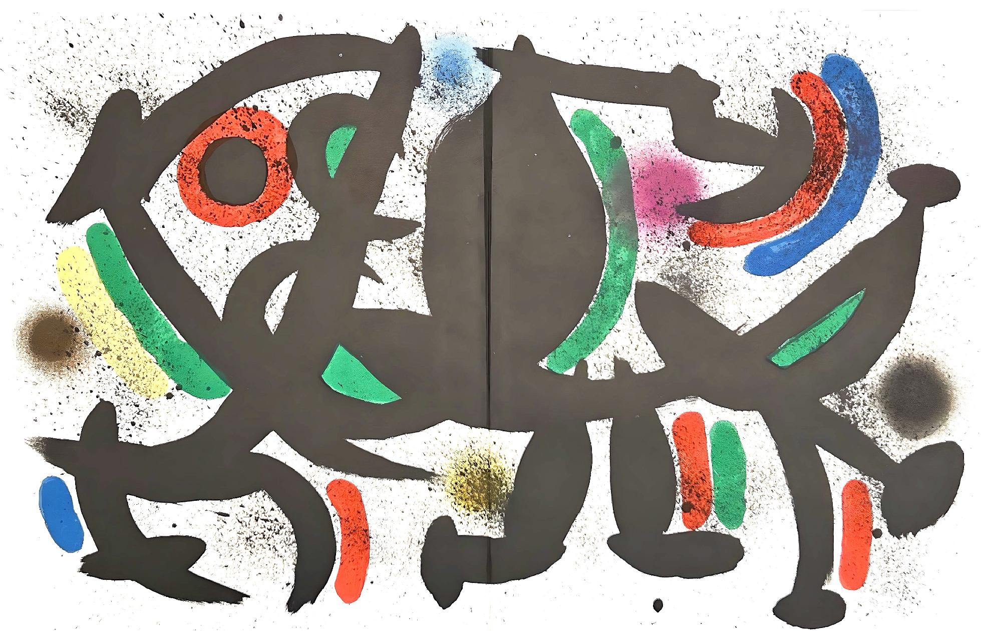 Joan Miró Abstract Print - Miró, Litógrafia original VII (Cramer 160; Mourlot 864), Litógrafo I (after)