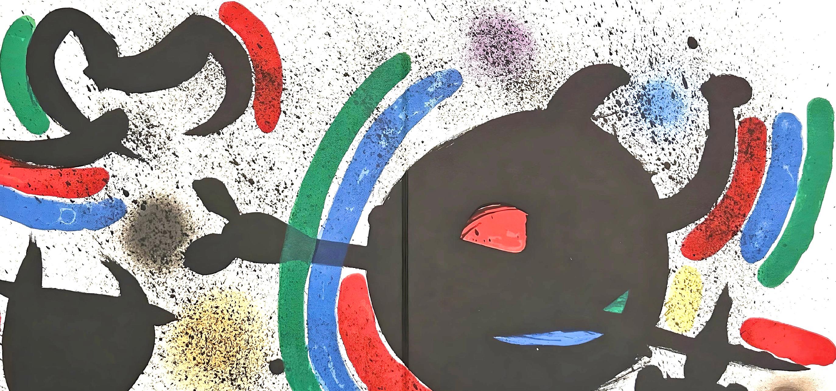 Miró, Litógrafia original X (Cramer 160; Mourlot 866), Litógrafo I (after) - Print by Joan Miró