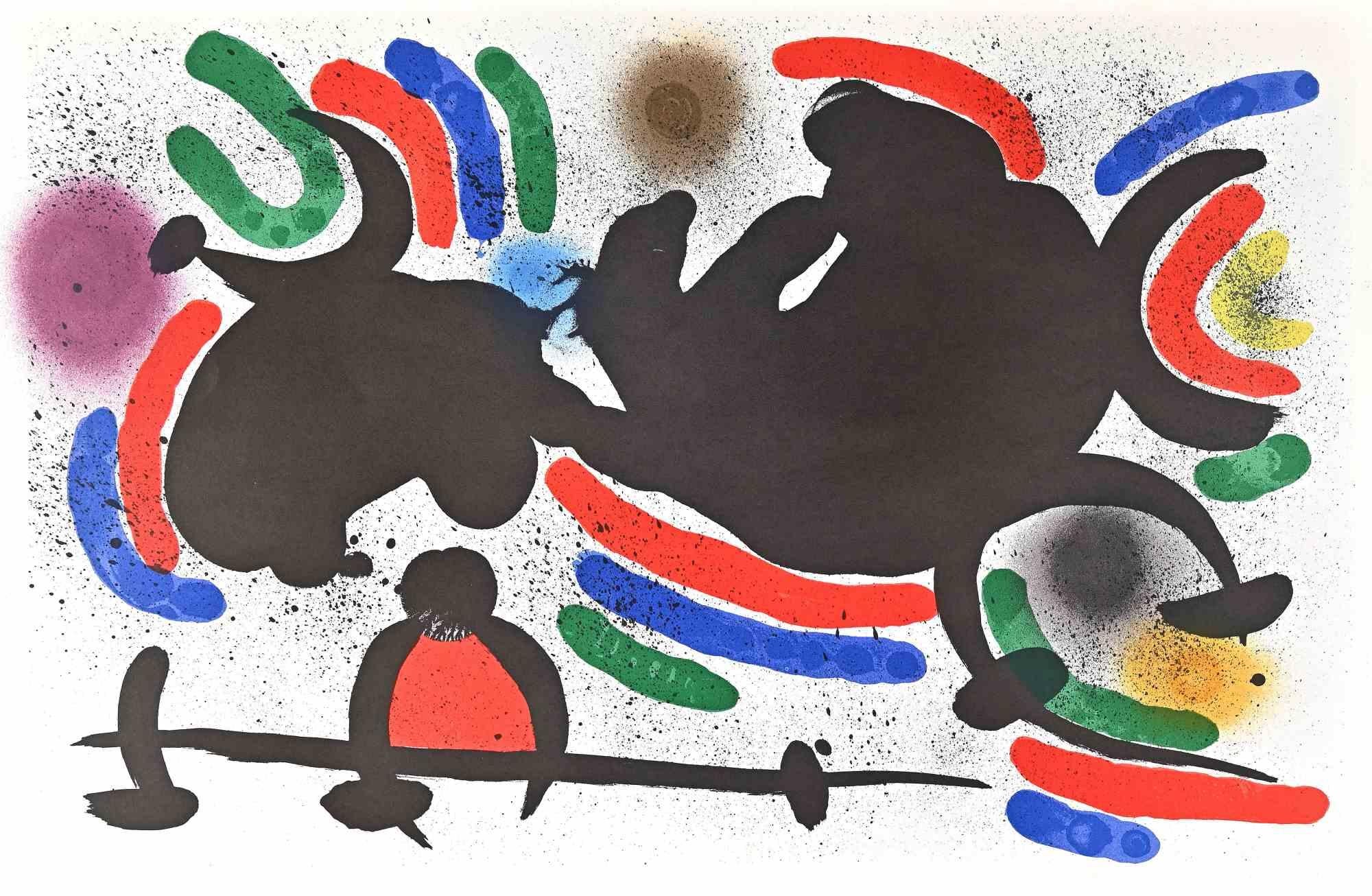 Joan Miró Abstract Print - Mirò Litograph II, no. IV  - Lithograph by Joan Mirò - 1974