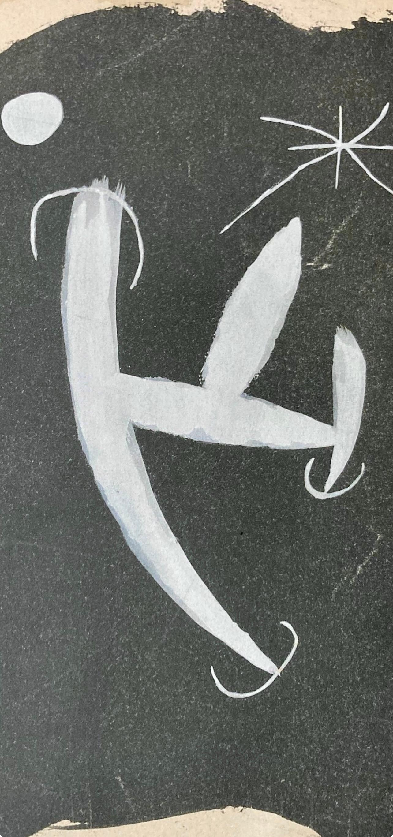 Miró, L'Oiseau solaire, L'Oiseau lunaire, Étincelles (C. 117; D. 447-48) (después) - Print de Joan Miró