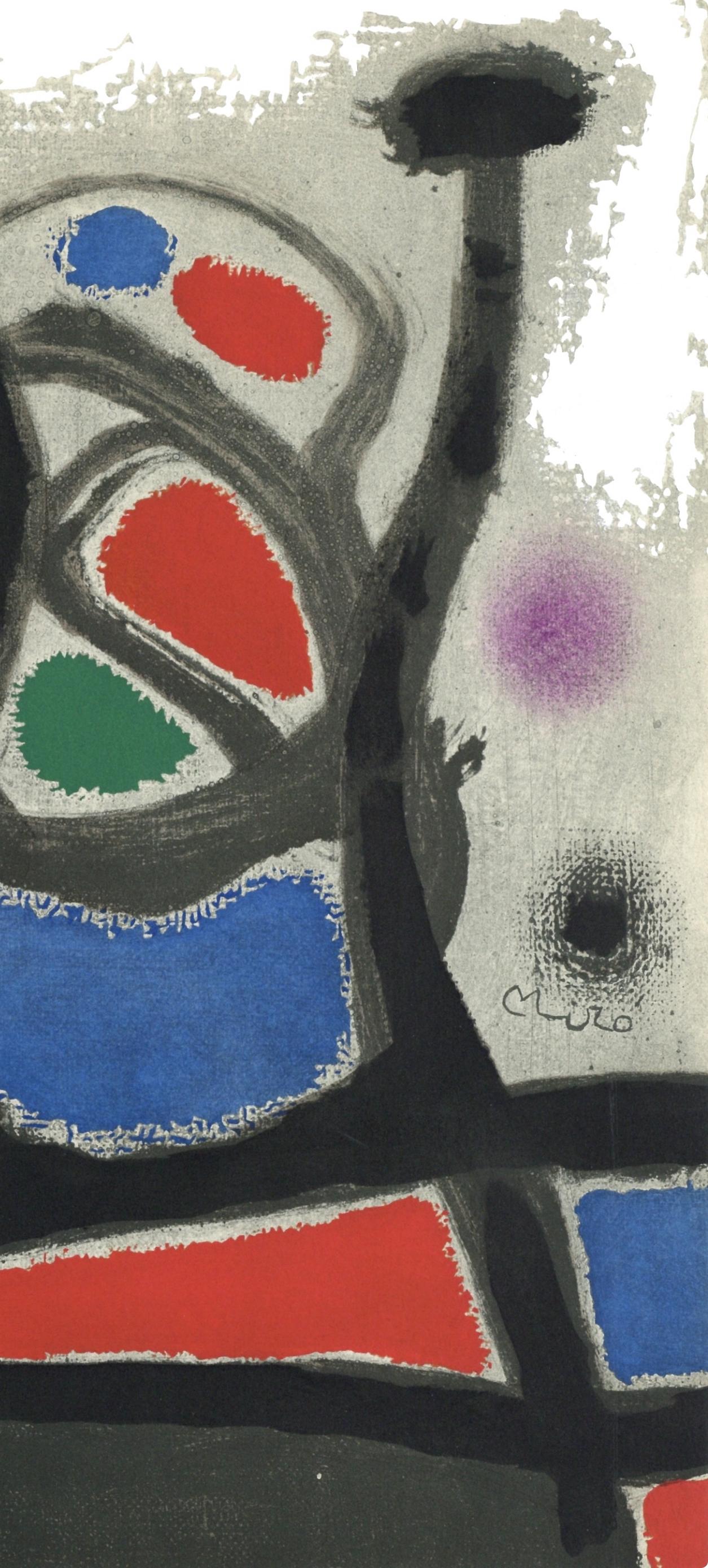 Miró, L'Oiseau solaire, L'Oiseau lunaire, Étincelles (C. 117; D. 447-48) (después) - Print Surrealista de Joan Miró