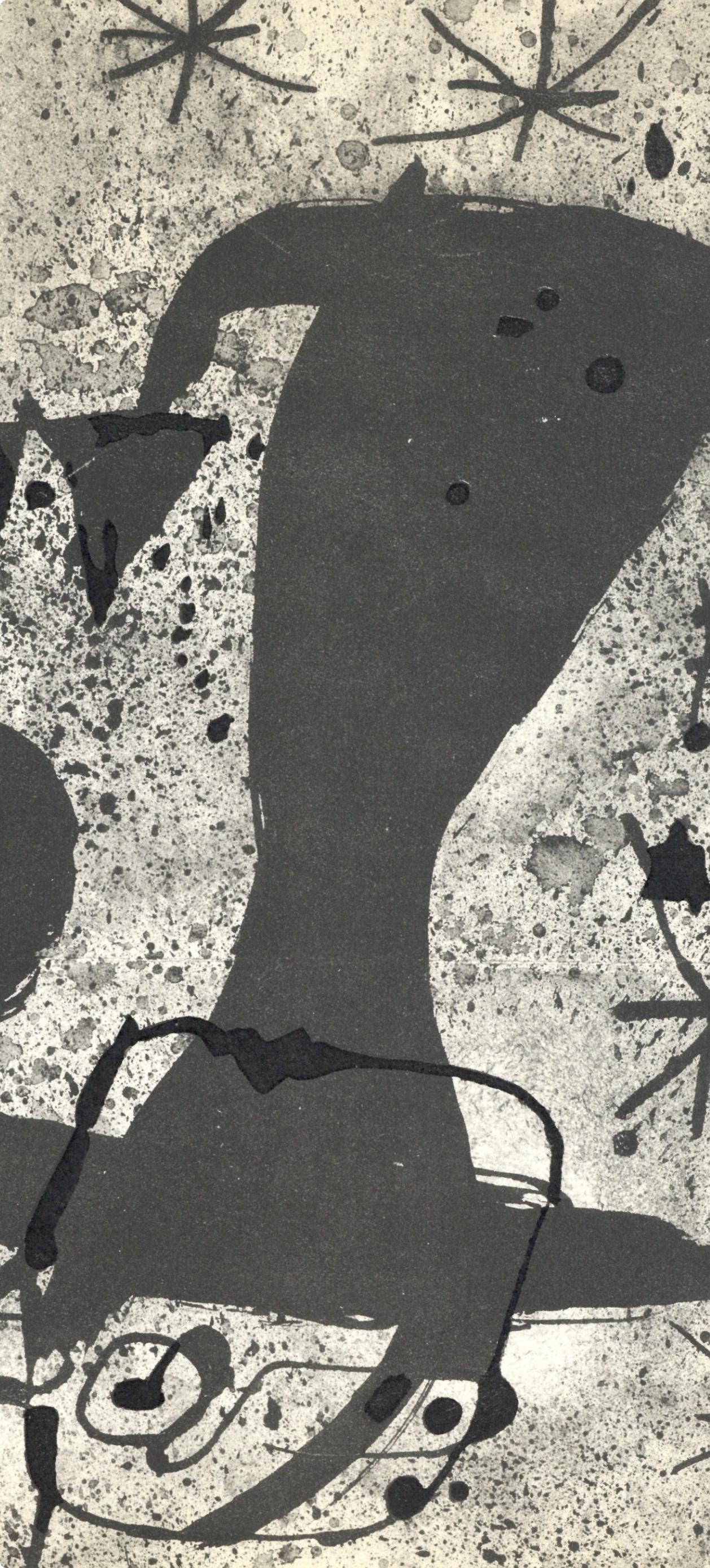 Miró, L'Oiseau solaire, L'Oiseau lunaire, Étincelles (C. 117; D. 447-48) (dopo) - Print Surrealismo di Joan Miró