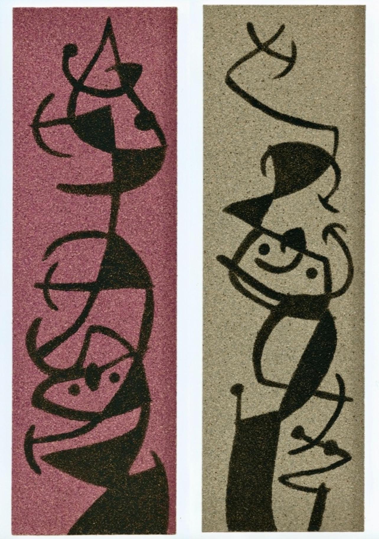 Miró, L'Oiseau solaire, L'Oiseau lunaire, Étincelles (C. 117; D. 447-48) (después)