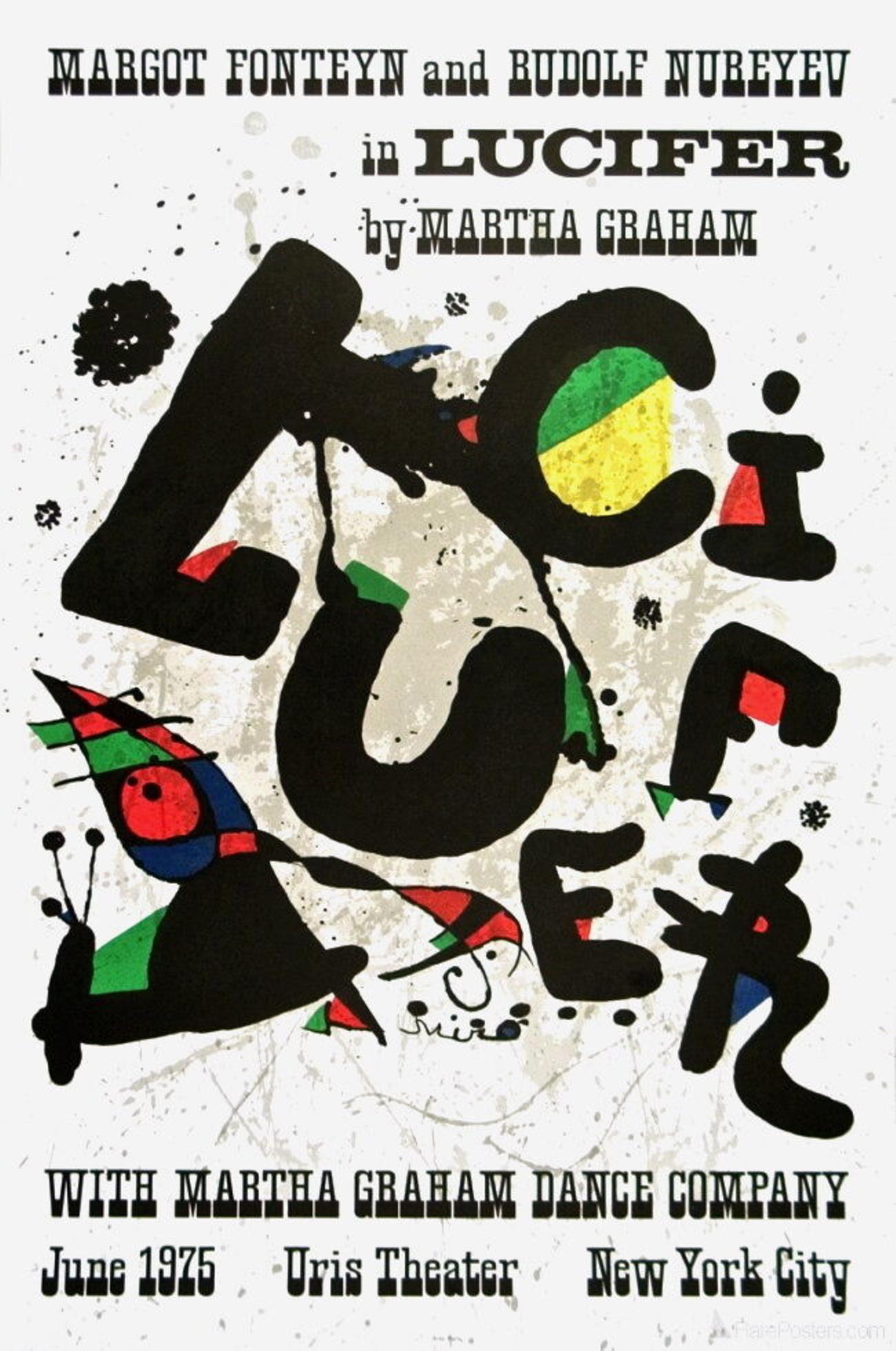Landscape Print Joan Miró - Miro, Lucifer, 1975