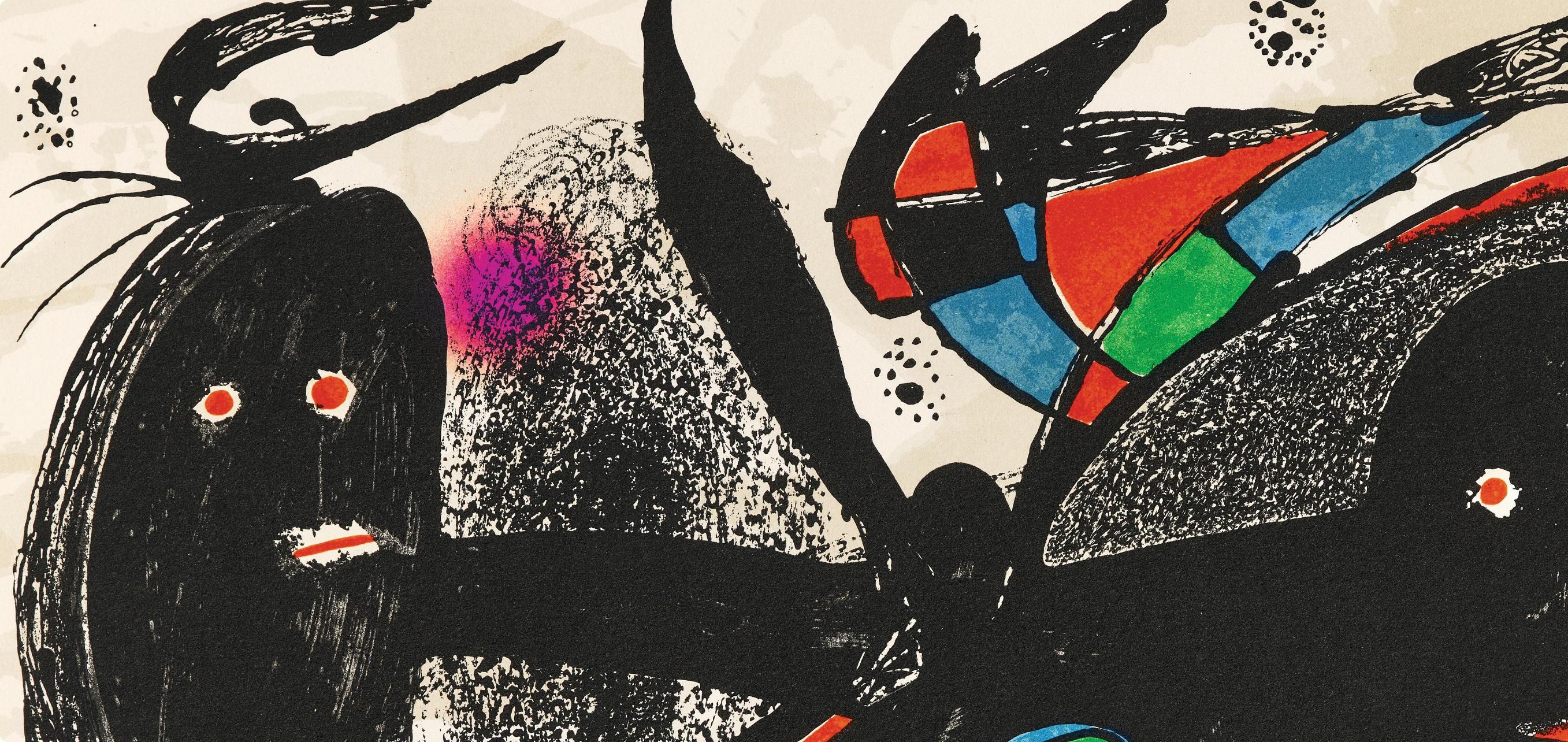 Miró, Miró as Sculptor (Cramer 225; Mourlot 940) (after) - Surrealist Print by Joan Miró