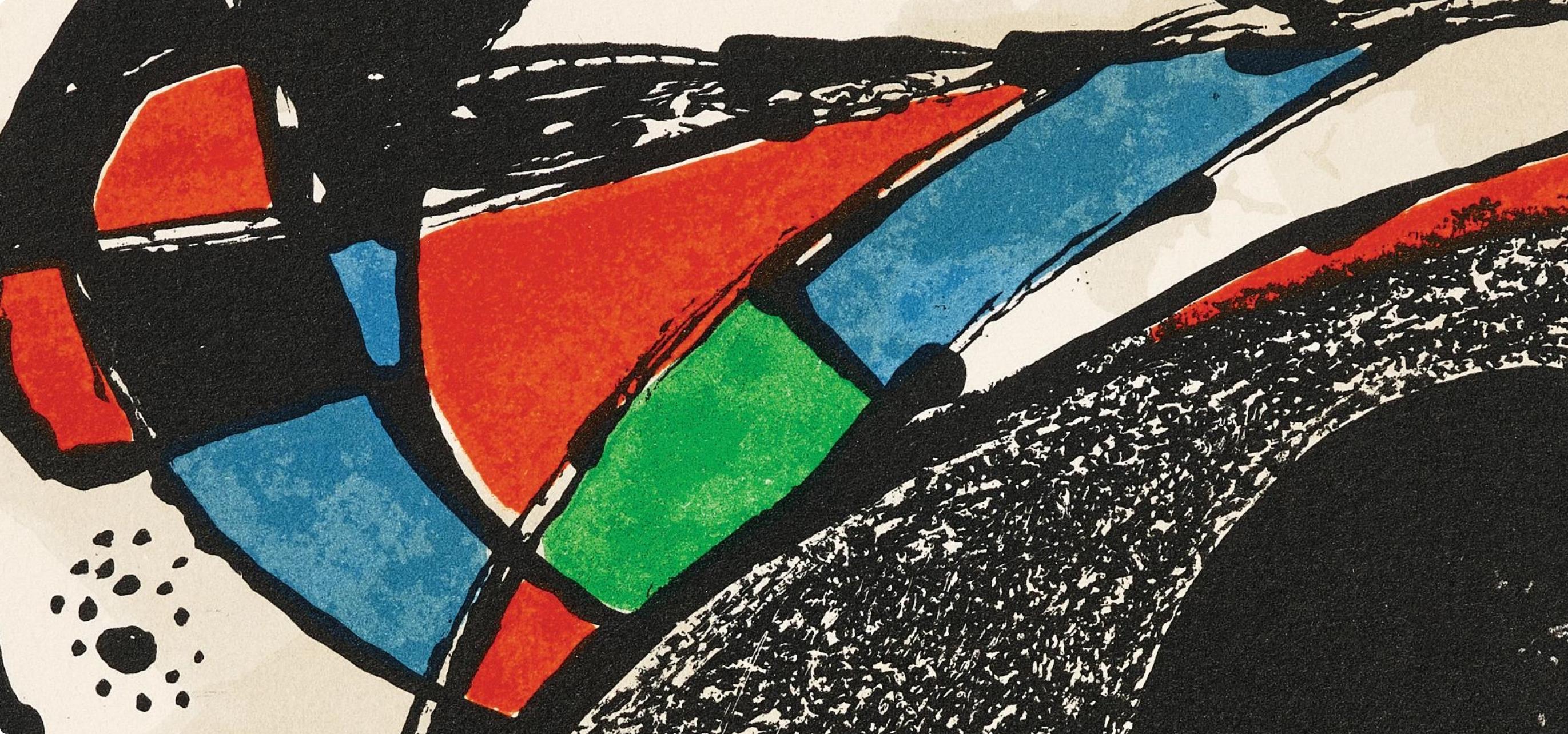 Lithograph on Guarro vélin paper. Inscription: Unsigned and unnumbered, as issued. Good condition. Notes: Published by Ediciones Polígrafa, S.A., Barcelona; printed by La Polígrafa, Barcelona, 1974 in an edition of MD.

JOAN MIRO (1893-1983) Joan