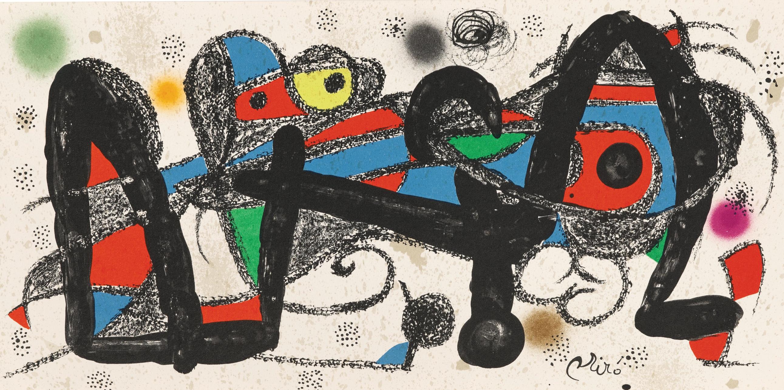 Joan Miró Abstract Print - Miró, Miró Escultor (Cramer 192; Mourlot 935) (after)