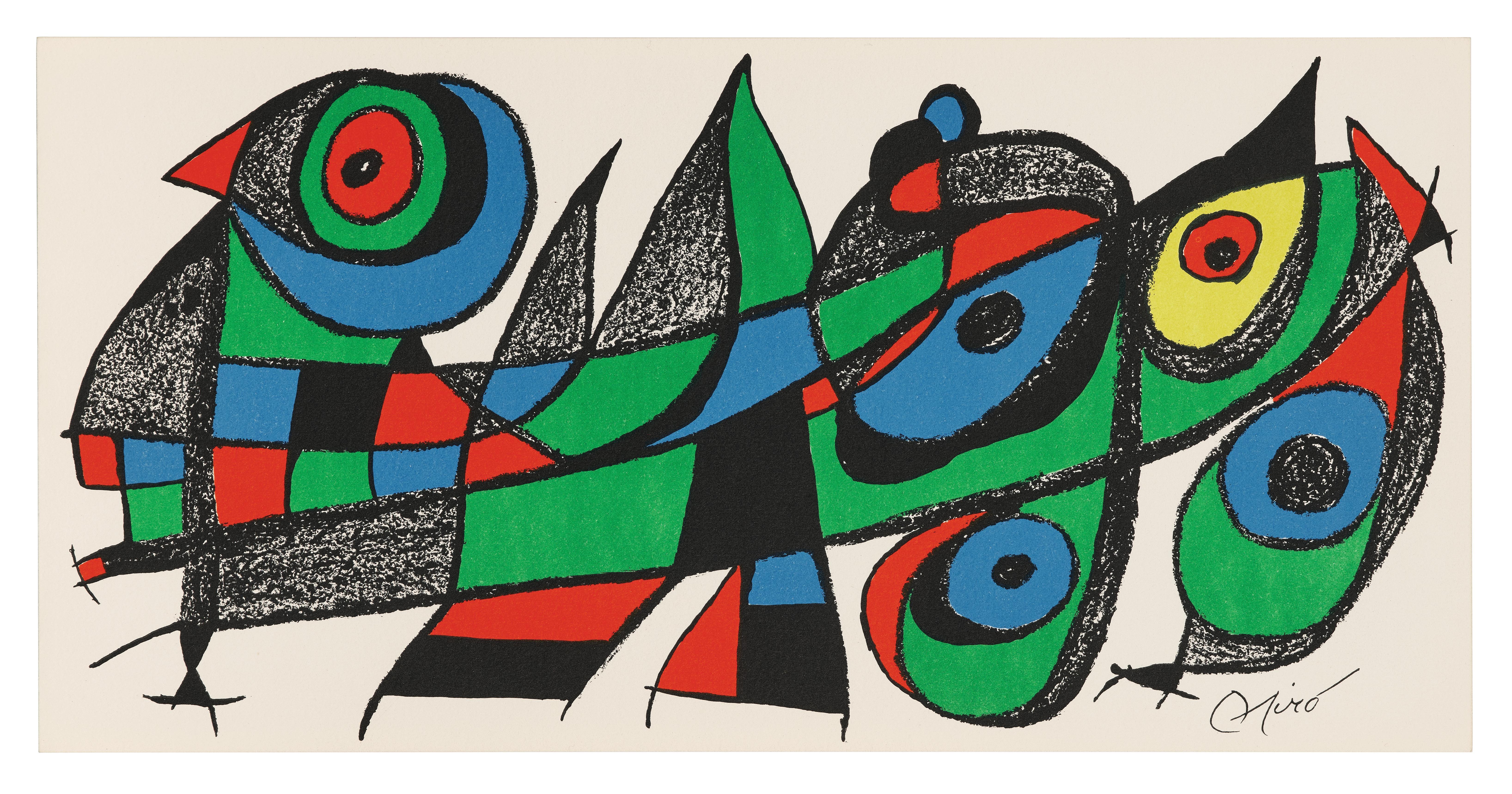 Lithograph on Guarro vélin paper. Inscription: Unsigned and unnumbered, as issued. Good condition. Notes: Published by Bijuts Shupan Sha, Tokyo; printed by La Polígrafa, Barcelona, 1974 in an edition of MD.

JOAN MIRO (1893-1983) Joan Miro was a