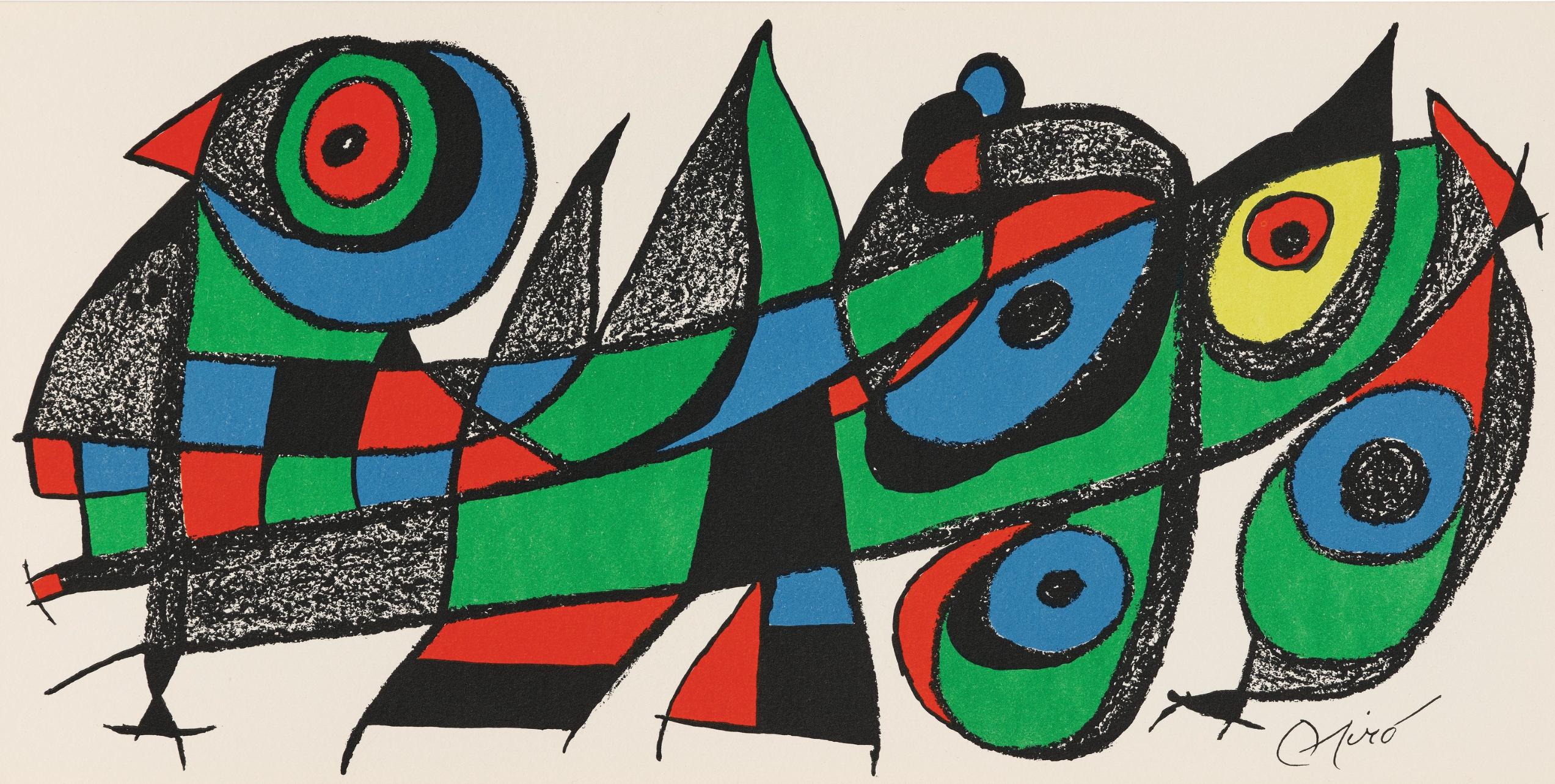 Joan Miró Figurative Print - Miró, Miró Sculpteur (Cramer 194; Mourlot 937) (after)