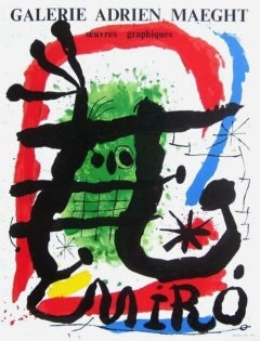 Retro Miro, Oeuvres Graphiques, 1965 Galerie Maeght