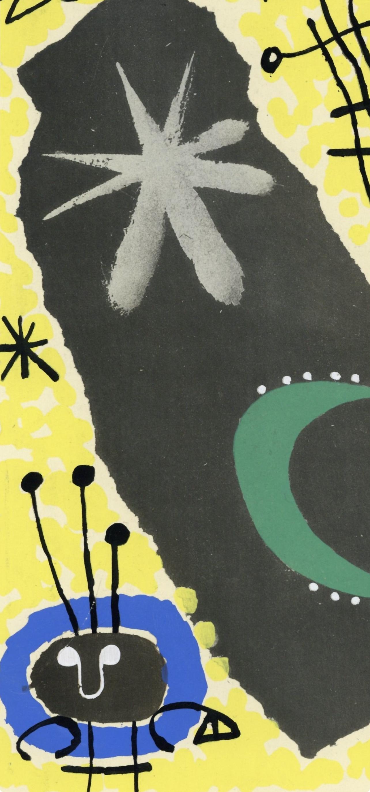 Miró, Papier collé, XXe Siècle (après) - Print de Joan Miró