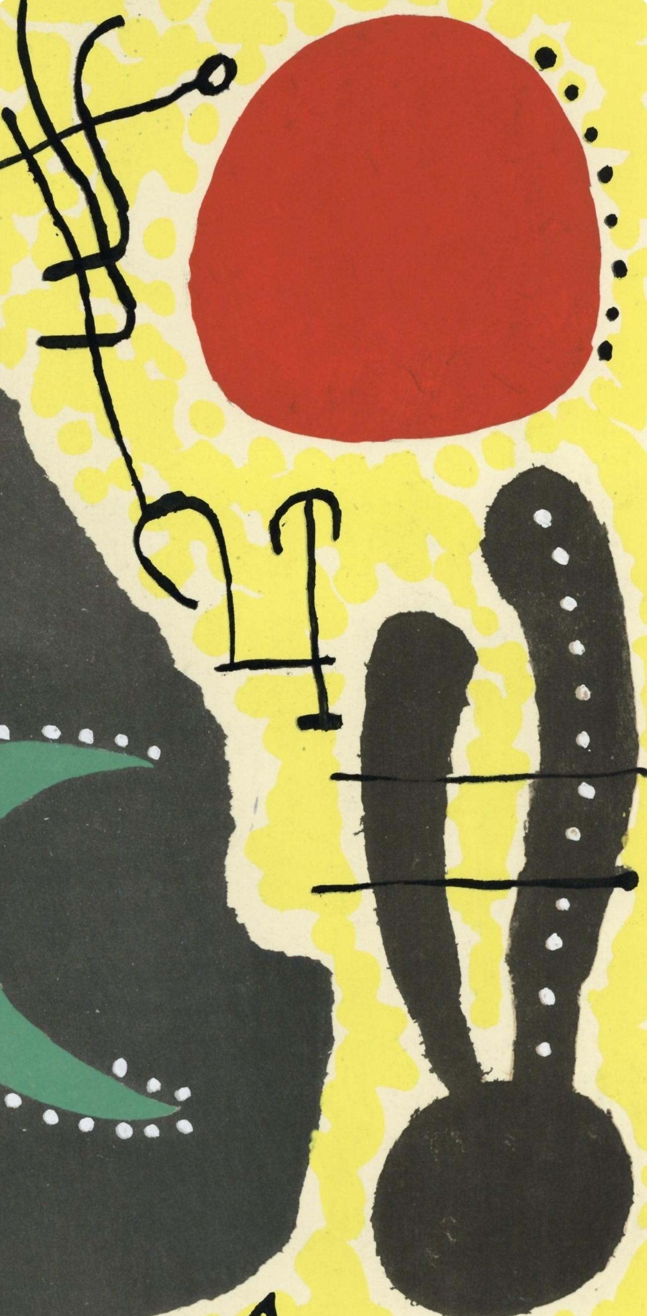 Miró, Papier collé, XXe Siècle (after) - Modern Print by Joan Miró