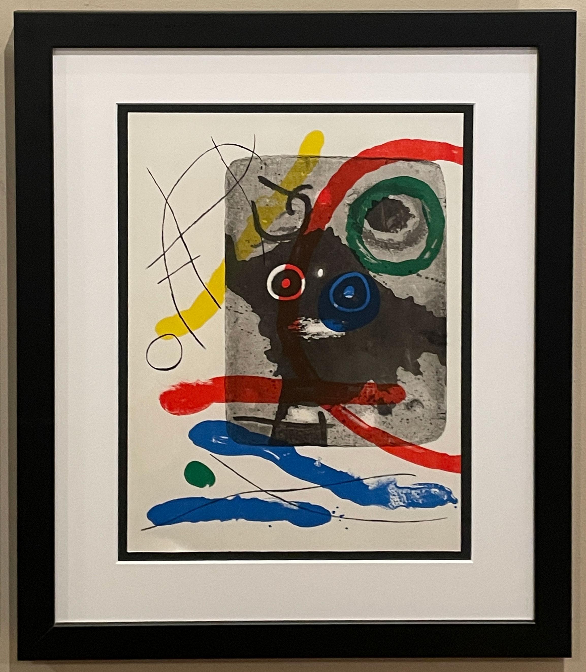 Plate 19, from 1965 Peintures Sur Cartons - Print by Joan Miró