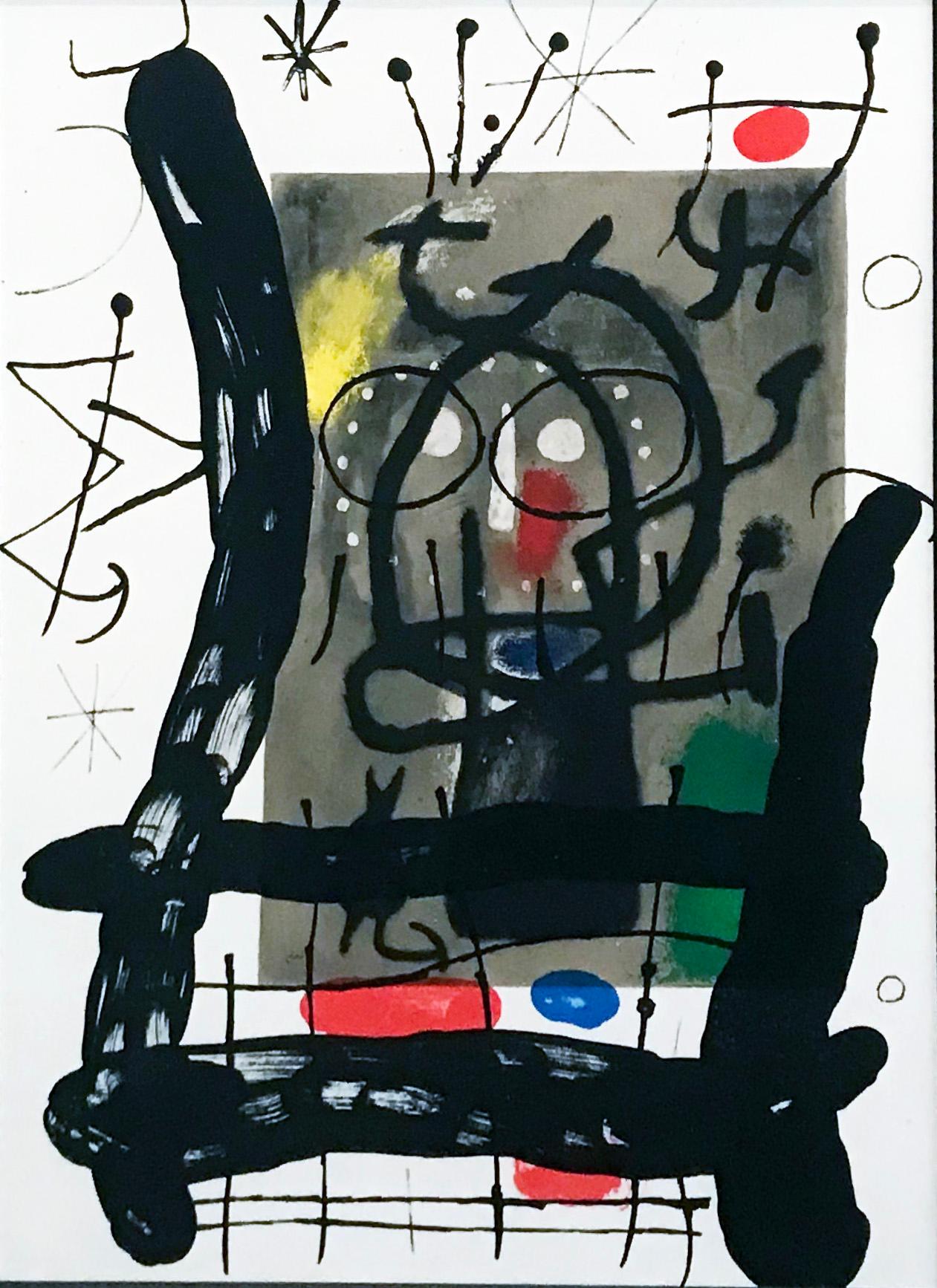 Joan Miró Print - Plate 18, from 1965 Peintures sur Cartons