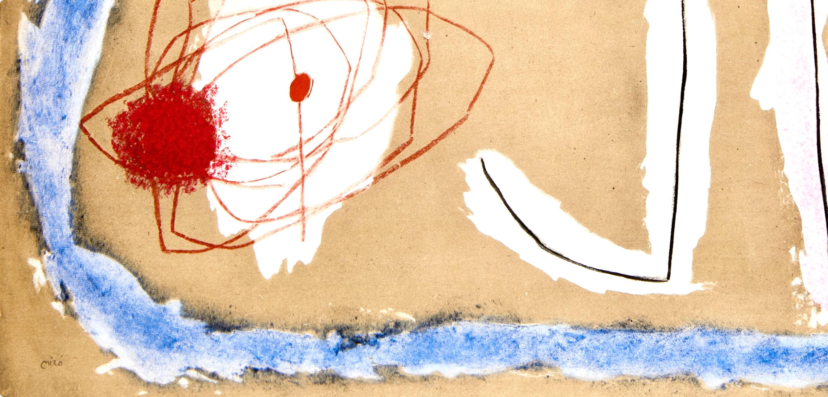 Miró, Personnages (Cramer 103; Mourlot 382-383), Cartones (después) - Print de Joan Miró