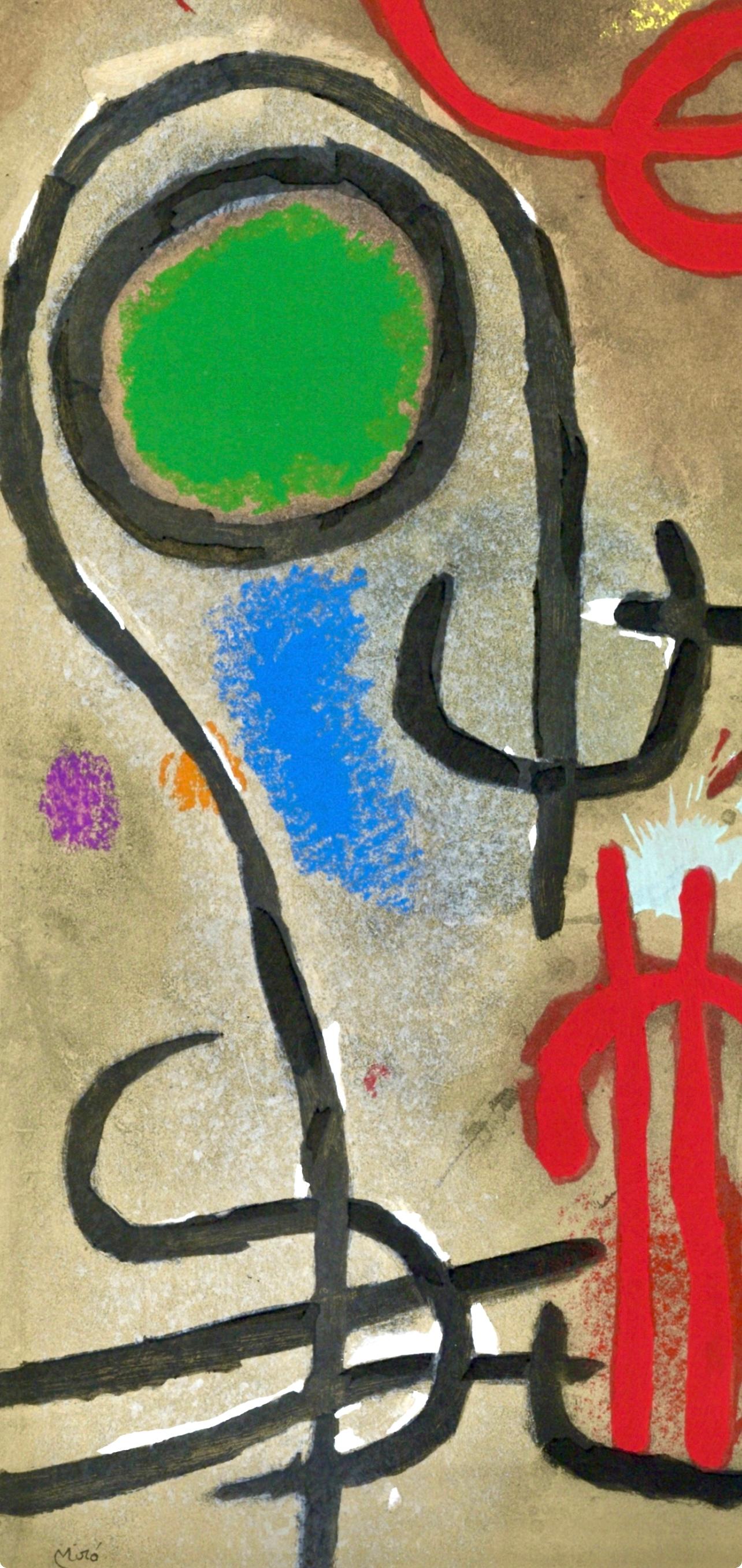 Miró, Personnages III (Cramer 103; Mourlot 382-383), Cartones (después) - Print de Joan Miró
