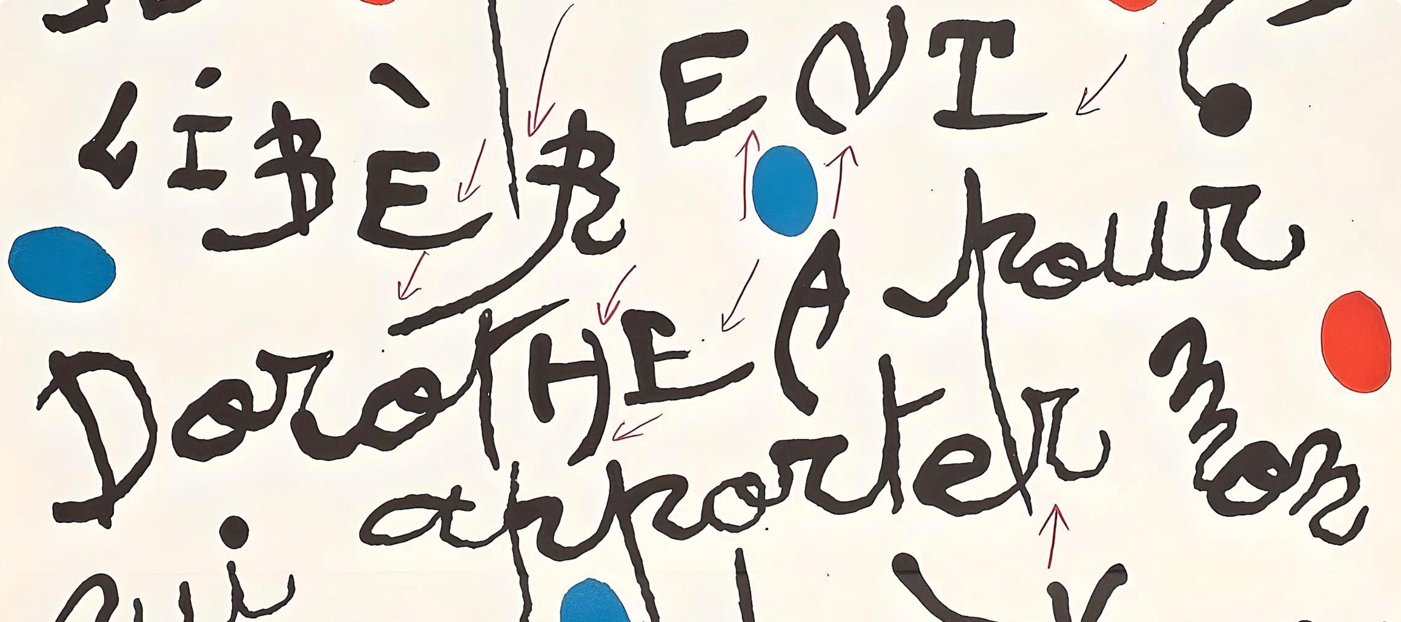 Miró, Poême pour Dorothea Tanning, XXe Siècle (after) - Surrealist Print by Joan Miró