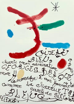 Miró, Poême pour Georges Braque (Cramer 87), Derrière le miroir (after)