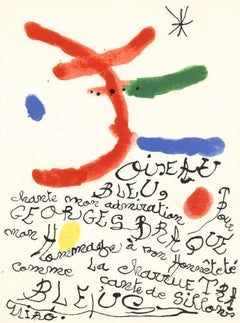 Miró, Poême pour Georges Braque (Cramer 87), Derrière le miroir (after)