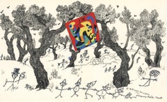 Miró, Prévert, Ribemont-Dessaignes, Composition (Mourlot 236 ; Cramer 39) (après)