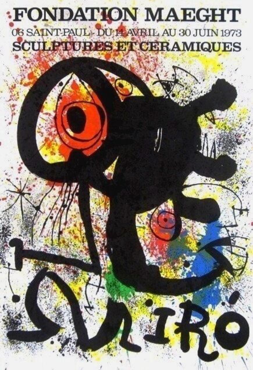 Joan Miró Abstract Print – Miro, Skulpturen et Keramik, 1973 Fondation Maeght