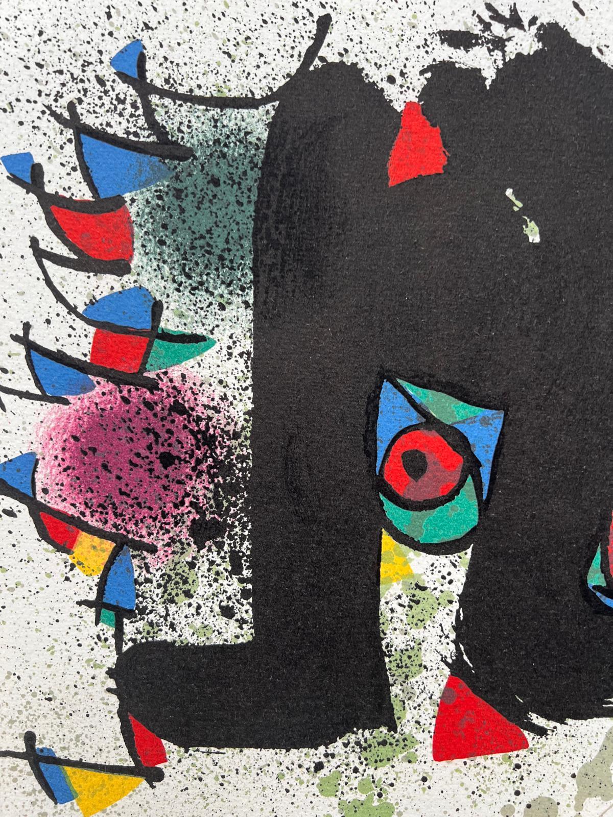 Miró. Sculptures - Black Abstract Print by Joan Miró