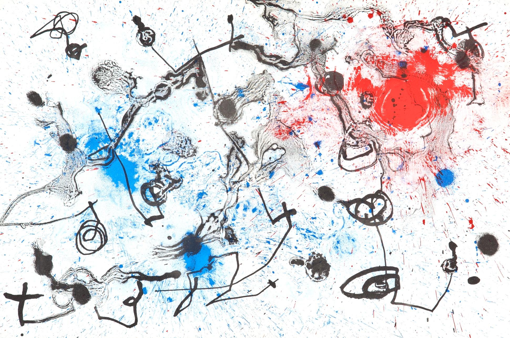 Miró, Série II: bleu et rouge (Cramer 69; Dupin 292; Mourlot 286-294) (después)