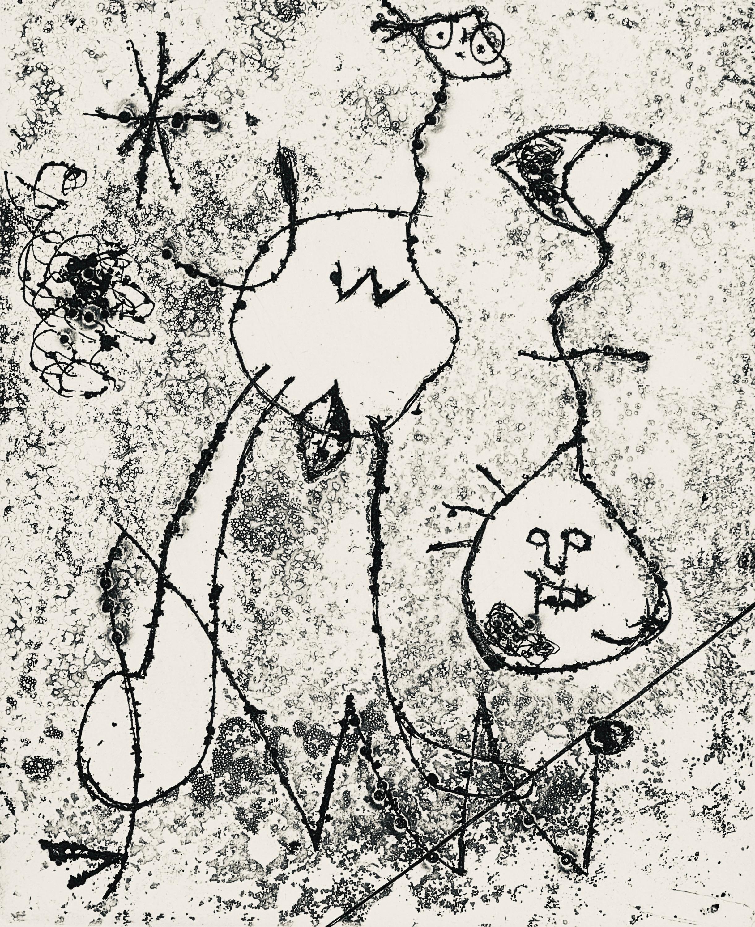 Joan Miró Abstract Print - Miró, Serie V (Cramer 36), Derrière le miroir (after)