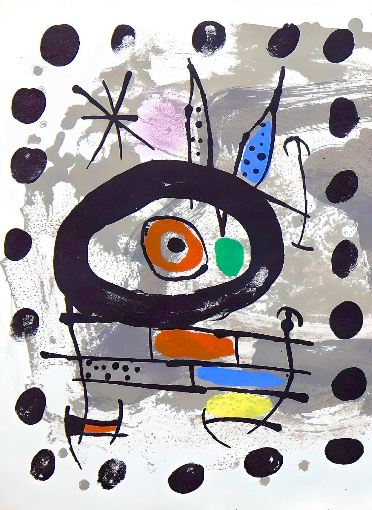 Miró, Solar Bird, Lunar Bird, Sparks (Mourlot, 567), XXe Siècle (after) - Print by Joan Miró
