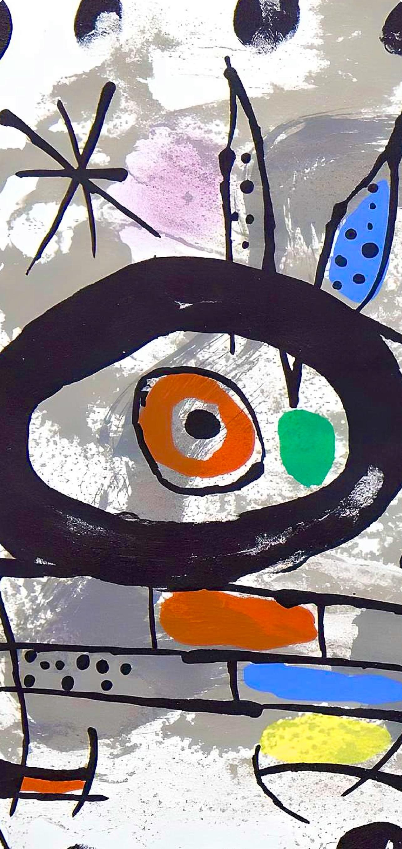 Miró, Solar Bird, Lunar Bird, Sparks (Mourlot, 567), XXe Siècle (after) For Sale 1