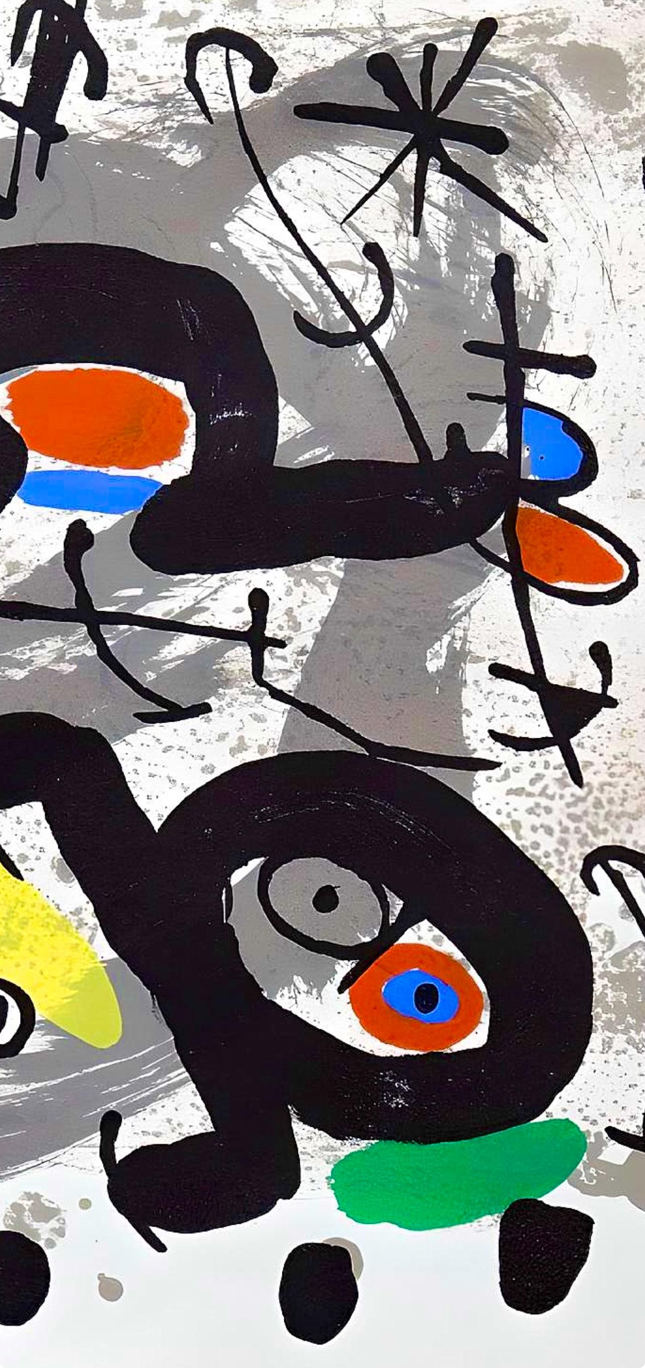 Miró, Solar Bird, Lunar Bird, Sparks (Mourlot, 567), XXe Siècle (after) For Sale 3