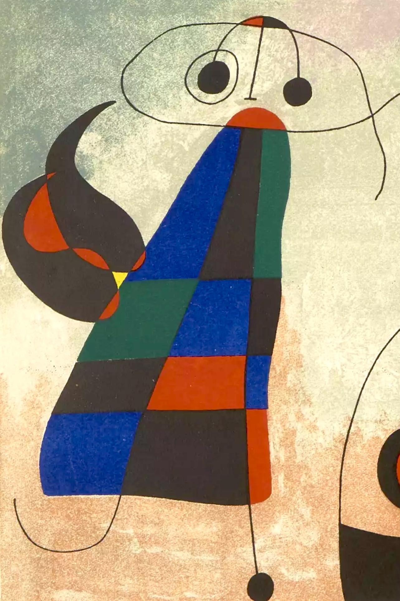 Miró, Sur Quatre Murs, Derrière le miroir (after) - Print by Joan Miró