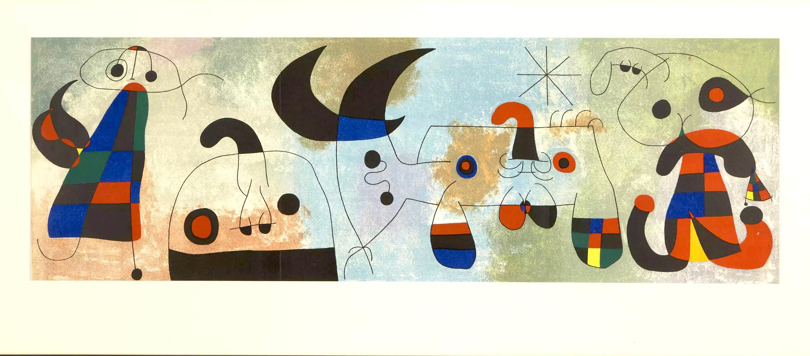 Miró, Sur Quatre Murs, Derrière le miroir (after) For Sale 4