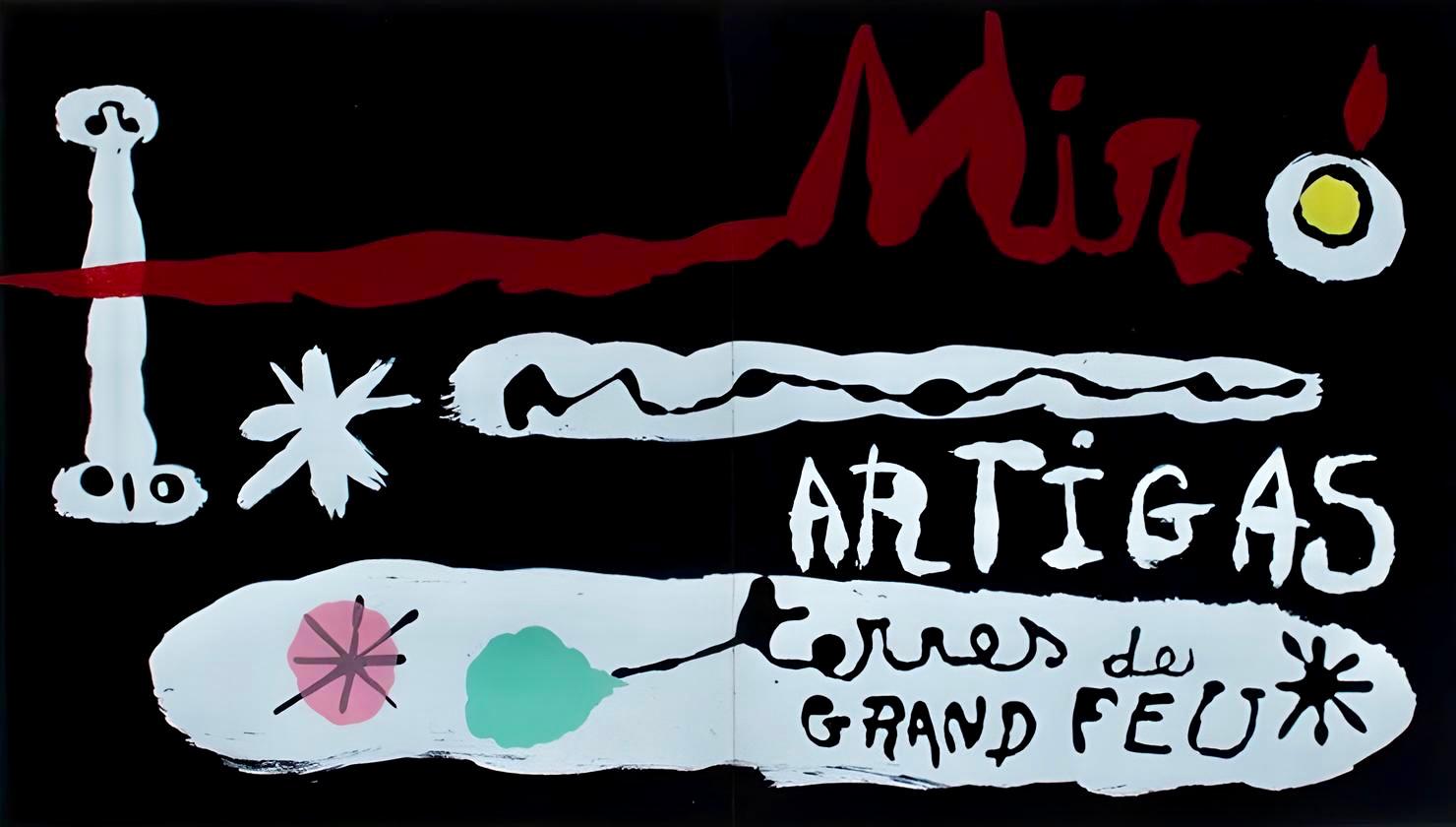 Joan Miró Abstract Print - Miro, Terres de grand feu (Mourlot 239) (after)