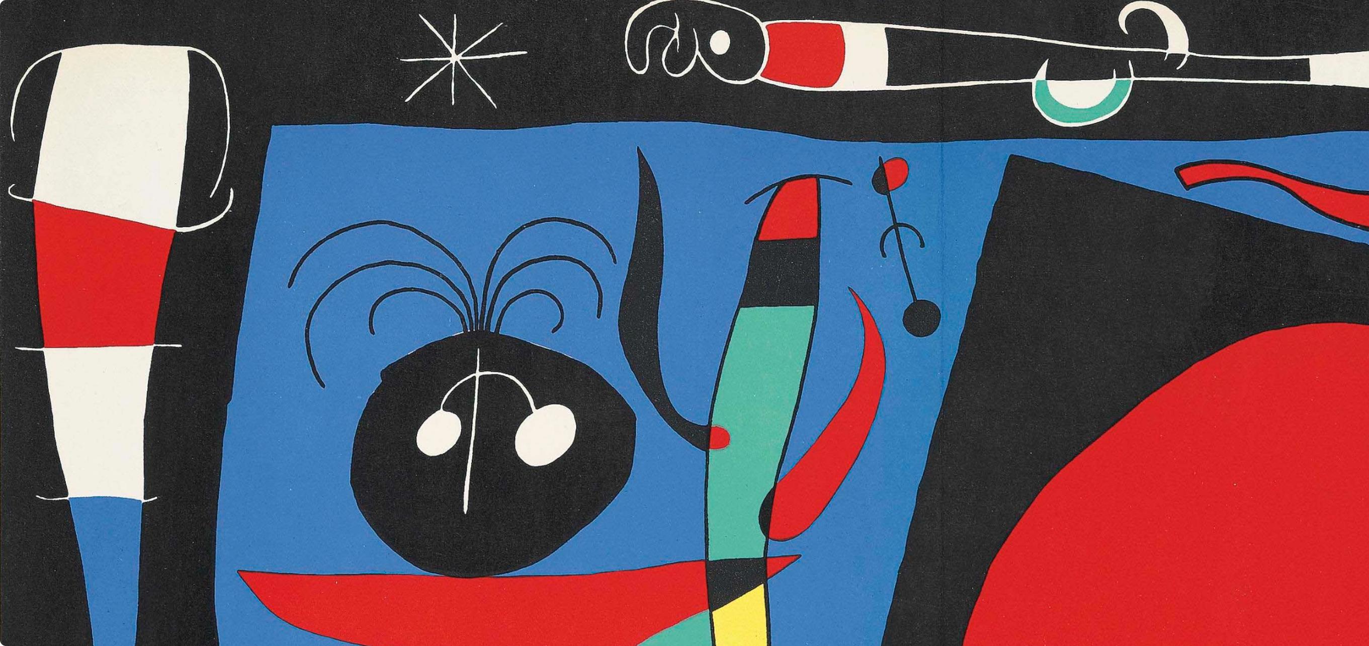 Miró, Donna allo specchio (Mourlot 242; Cramer 36) (dopo) - Print di Joan Miró