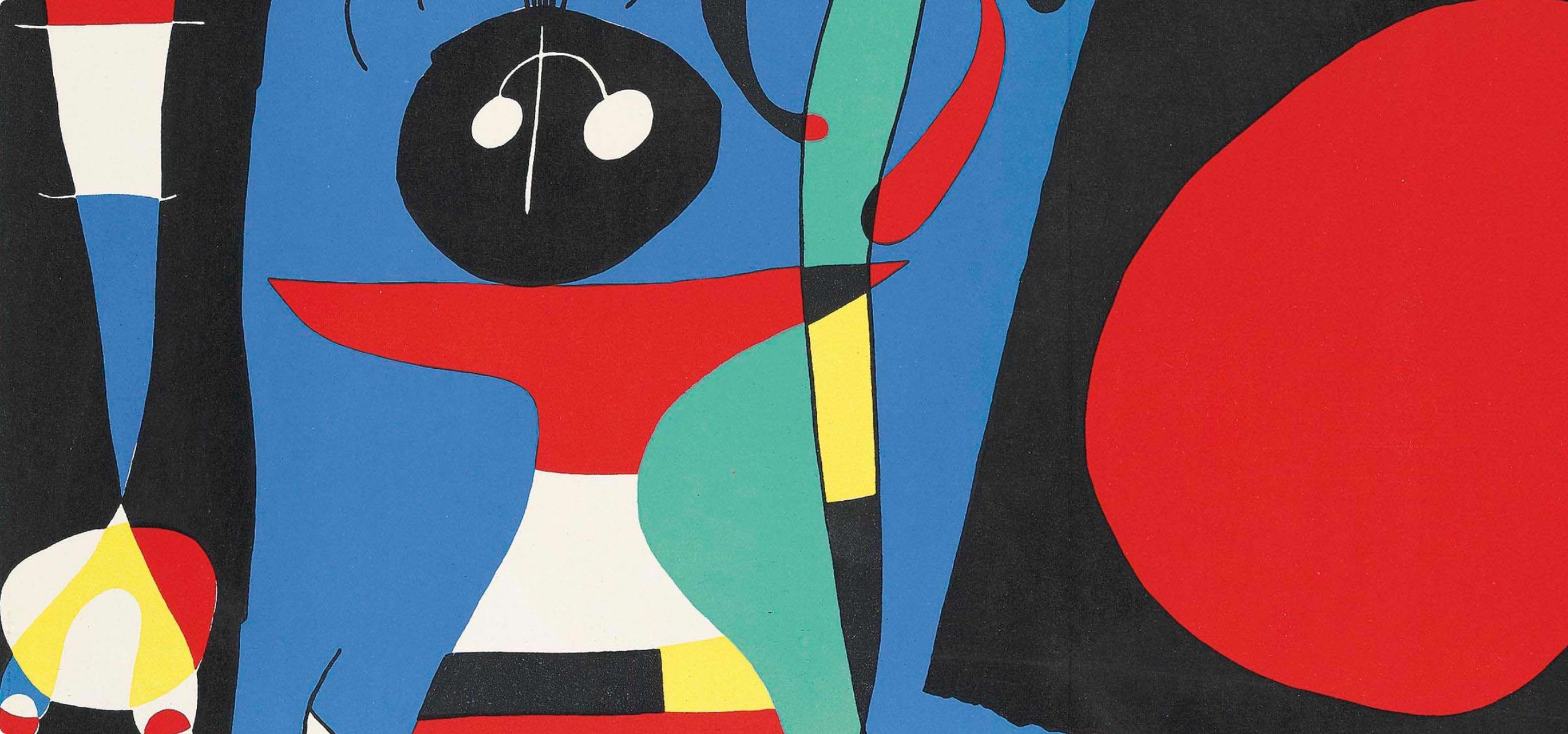 Miró, Donna allo specchio (Mourlot 242; Cramer 36) (dopo) - Print Surrealismo di Joan Miró